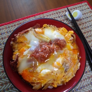 コンビーフ玉丼